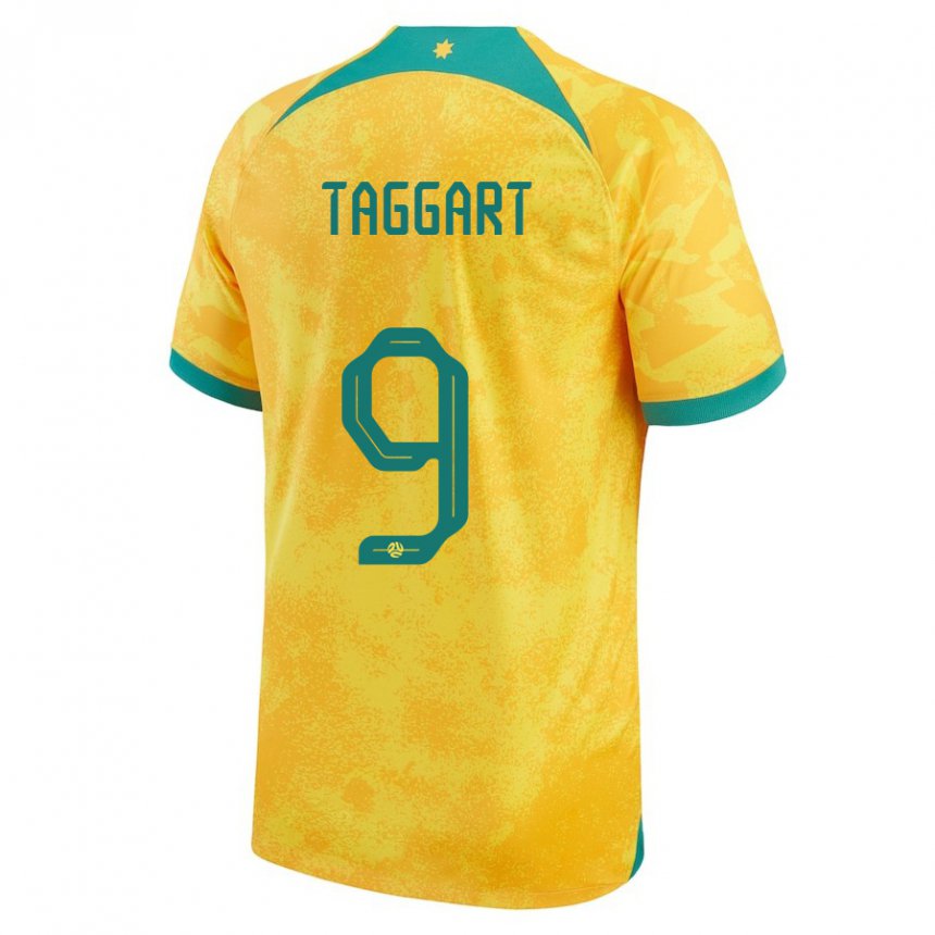 Kinder Australische Adam Taggart #9 Gold Heimtrikot Trikot 22-24 T-shirt Österreich