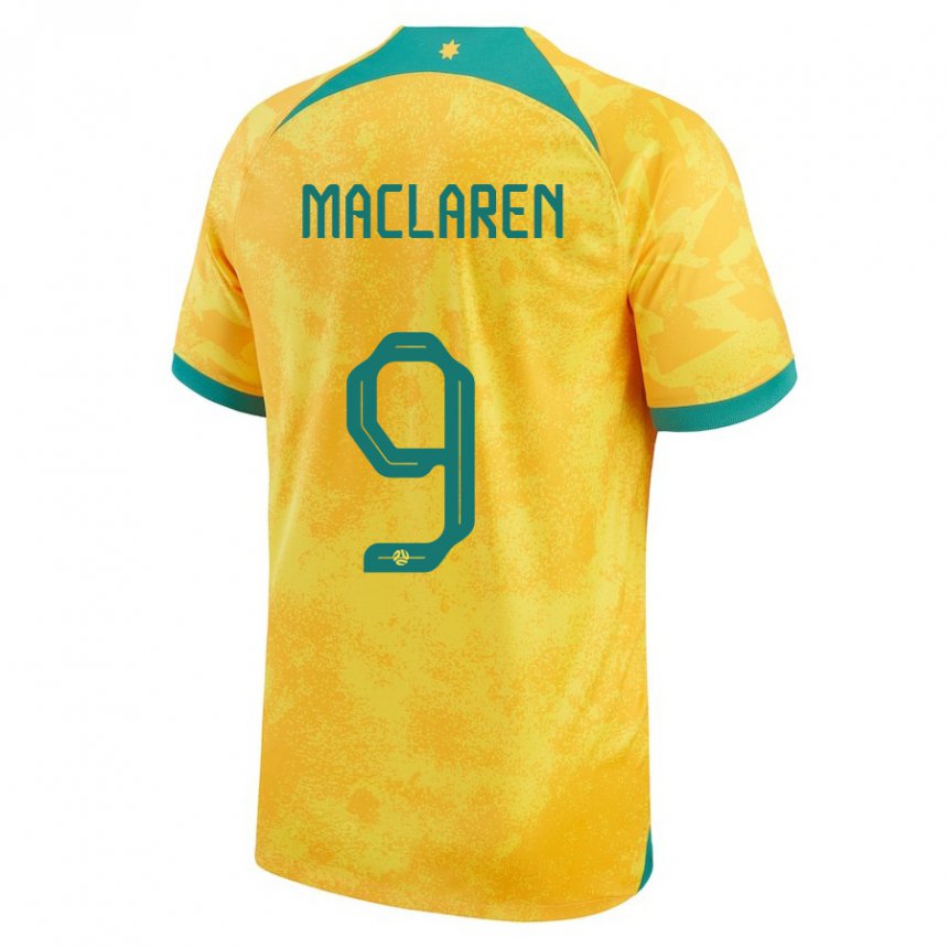 Kinder Australische Jamie Maclaren #9 Gold Heimtrikot Trikot 22-24 T-shirt Österreich