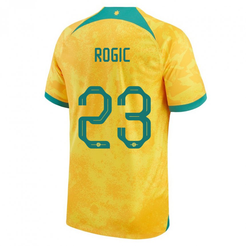 Kinder Australische Tom Rogic #23 Gold Heimtrikot Trikot 22-24 T-shirt Österreich