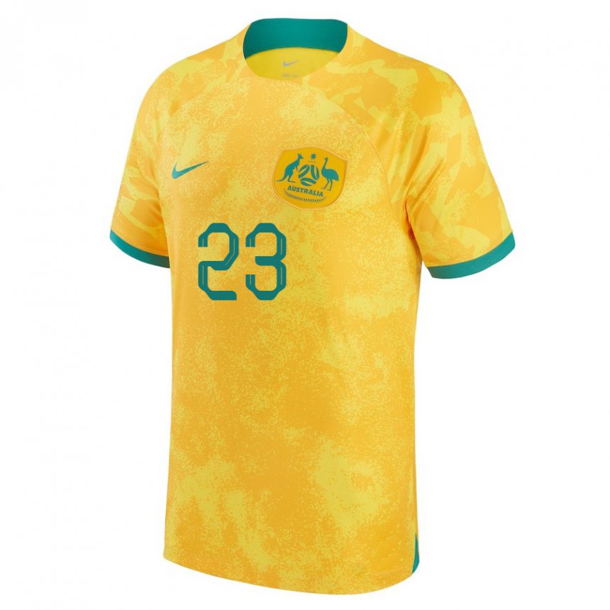 Kinder Australische Tom Rogic #23 Gold Heimtrikot Trikot 22-24 T-shirt Österreich