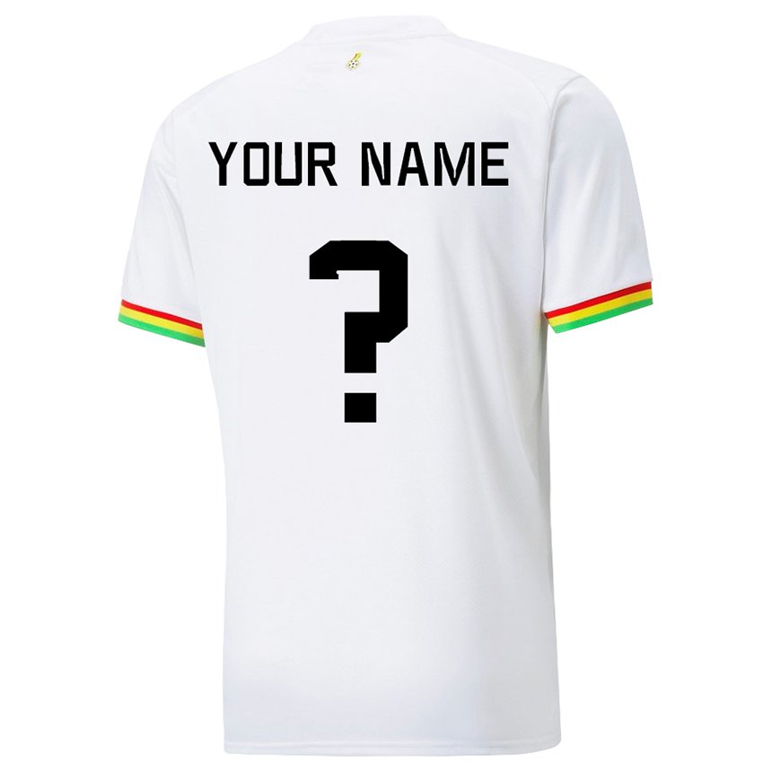 Kinder Ghanaische Ihren Namen #0 Weiß Heimtrikot Trikot 22-24 T-shirt Österreich