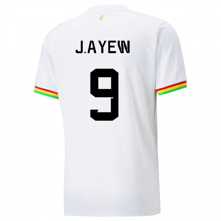 Kinder Ghanaische Jordan Ayew #9 Weiß Heimtrikot Trikot 22-24 T-shirt Österreich