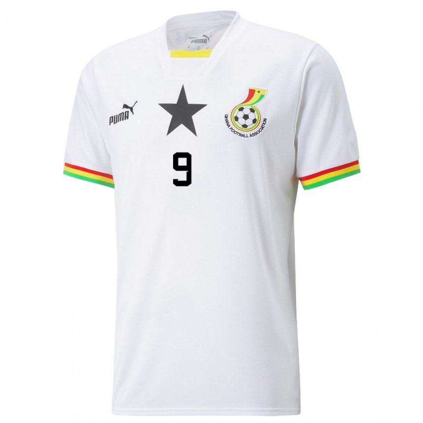 Kinder Ghanaische Jordan Ayew #9 Weiß Heimtrikot Trikot 22-24 T-shirt Österreich