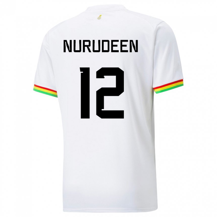 Kinder Ghanaische Abdul Nurudeen #12 Weiß Heimtrikot Trikot 22-24 T-shirt Österreich