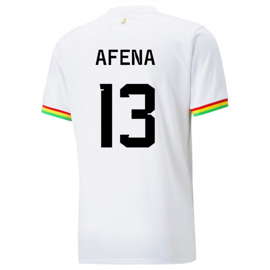 Kinder Ghanaische Felix Afena-gyan #13 Weiß Heimtrikot Trikot 22-24 T-shirt Österreich