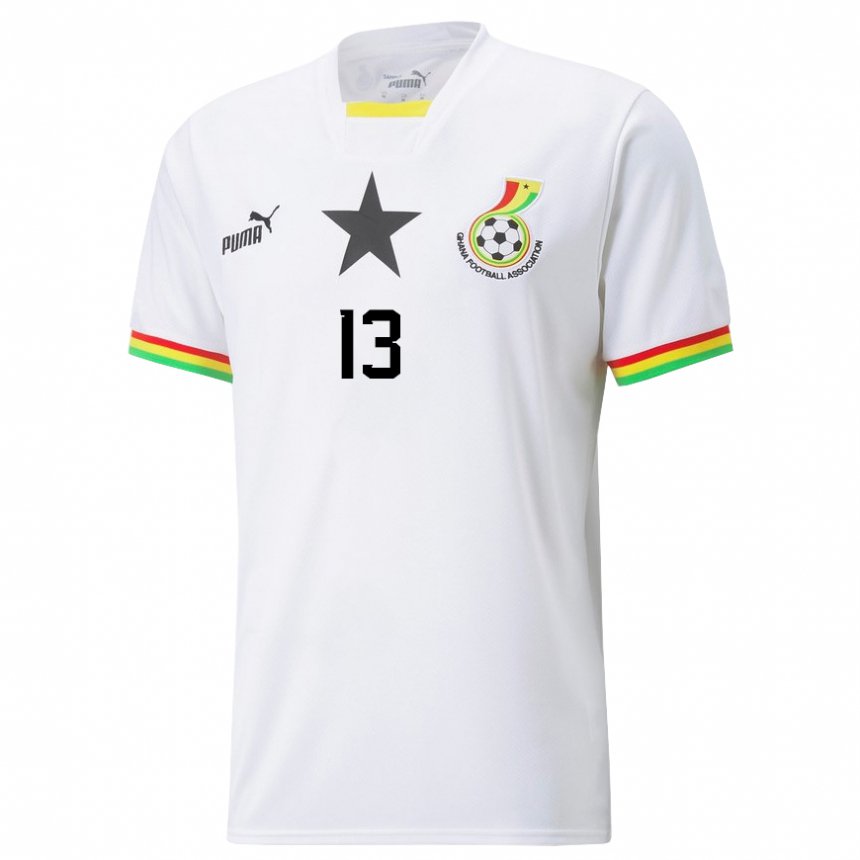 Kinder Ghanaische Felix Afena-gyan #13 Weiß Heimtrikot Trikot 22-24 T-shirt Österreich