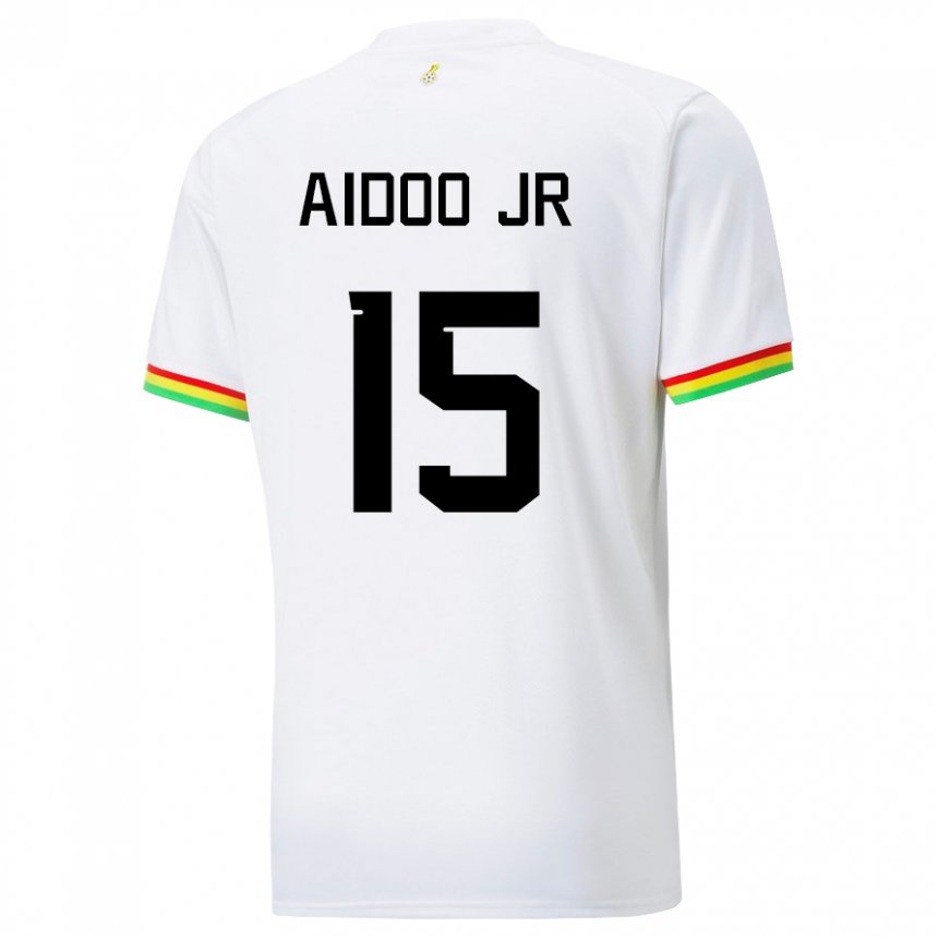 Kinder Ghanaische Joseph Aidoo #15 Weiß Heimtrikot Trikot 22-24 T-shirt Österreich