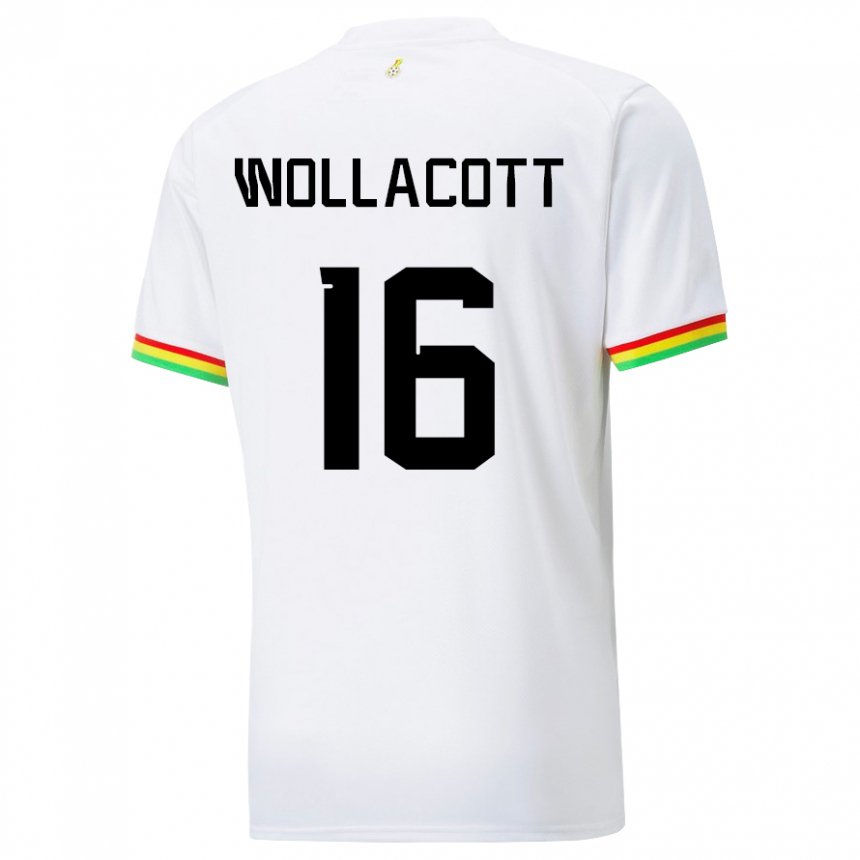 Kinder Ghanaische Joe Wollacott #16 Weiß Heimtrikot Trikot 22-24 T-shirt Österreich