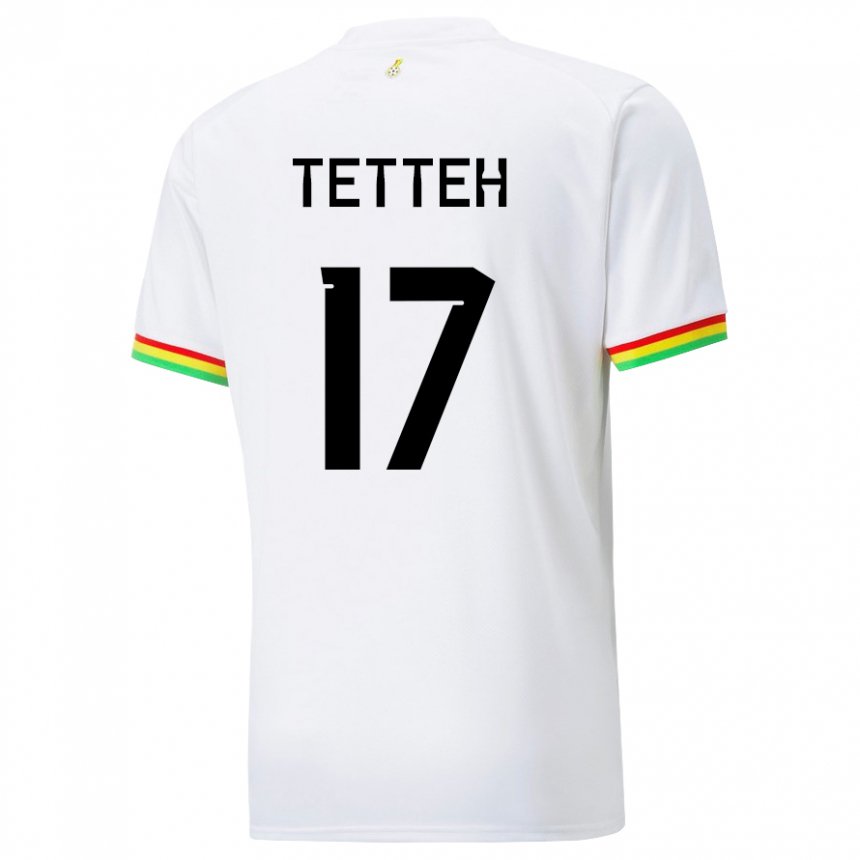 Kinder Ghanaische Benjamin Tetteh #17 Weiß Heimtrikot Trikot 22-24 T-shirt Österreich