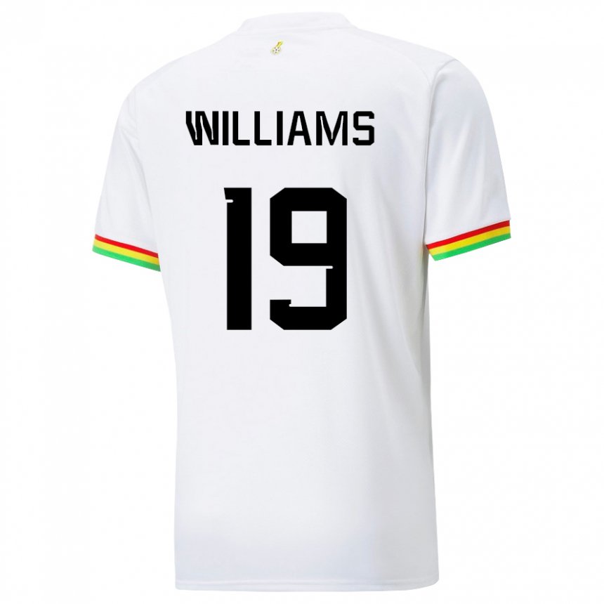 Kinder Ghanaische Inaki Williams #19 Weiß Heimtrikot Trikot 22-24 T-shirt Österreich