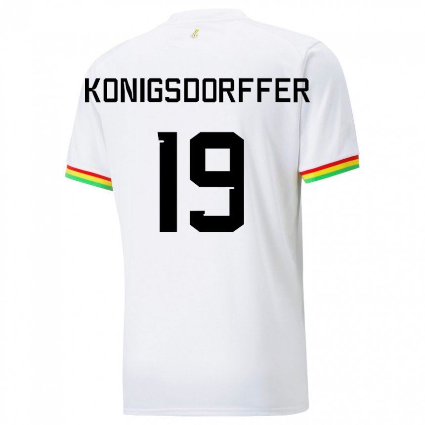 Kinder Ghanaische Ransford-yeboah Konigsdorffer #19 Weiß Heimtrikot Trikot 22-24 T-shirt Österreich