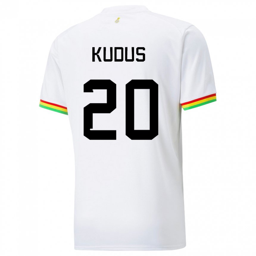 Kinder Ghanaische Mohammed Kudus #20 Weiß Heimtrikot Trikot 22-24 T-shirt Österreich