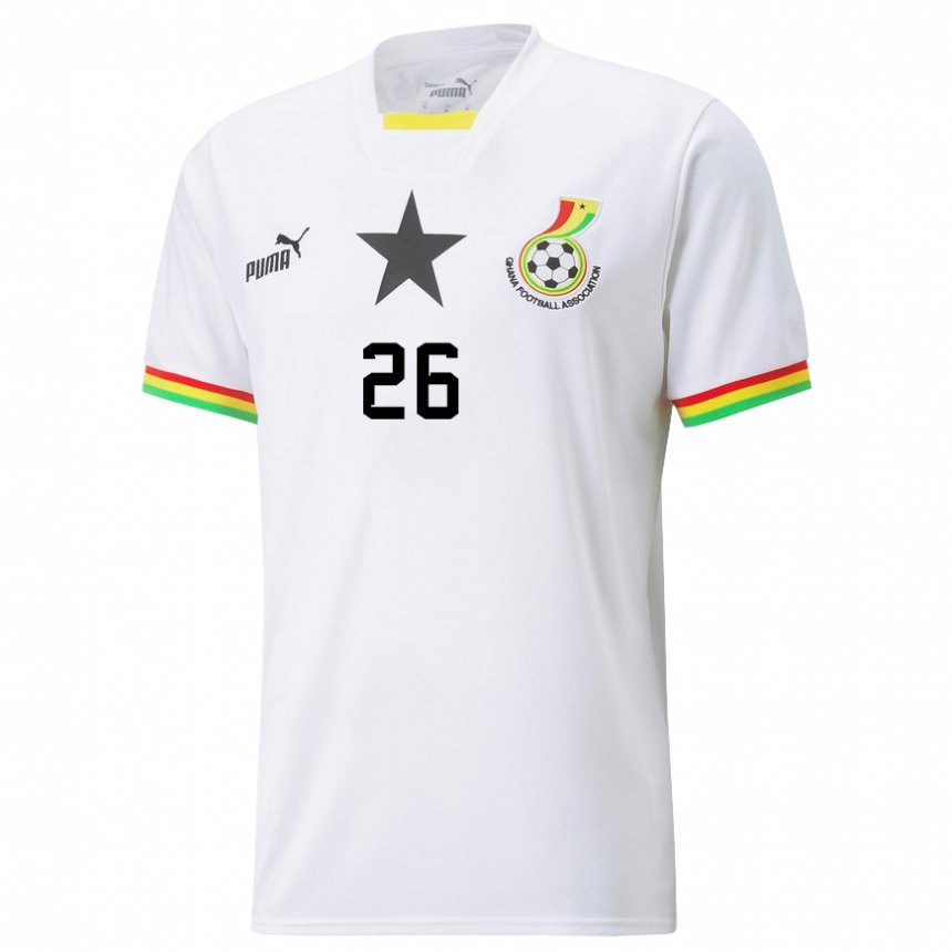 Kinder Ghanaische Alidu Seidu #26 Weiß Heimtrikot Trikot 22-24 T-shirt Österreich