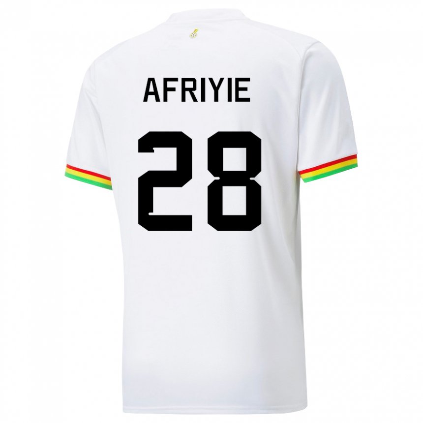 Kinder Ghanaische Daniel Afriyie #28 Weiß Heimtrikot Trikot 22-24 T-shirt Österreich