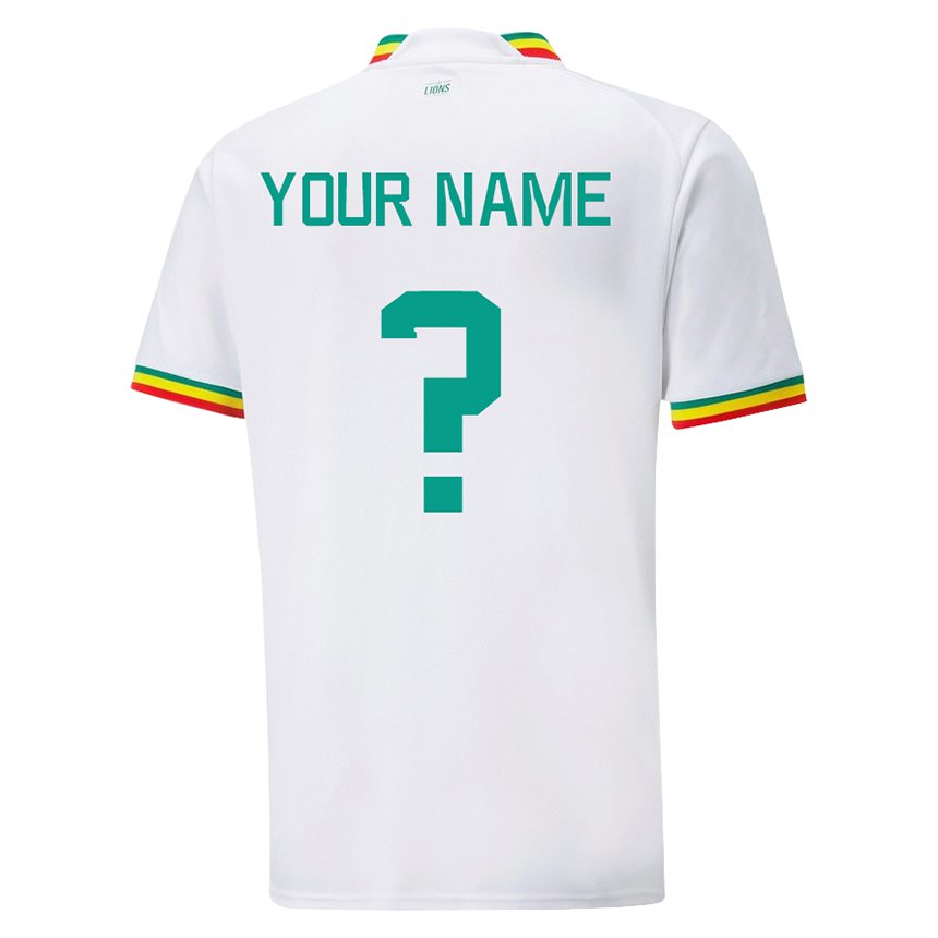 Kinder Senegalesische Ihren Namen #0 Weiß Heimtrikot Trikot 22-24 T-shirt Österreich