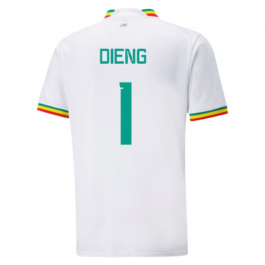 Kinder Senegalesische Timothy Dieng #1 Weiß Heimtrikot Trikot 22-24 T-shirt Österreich