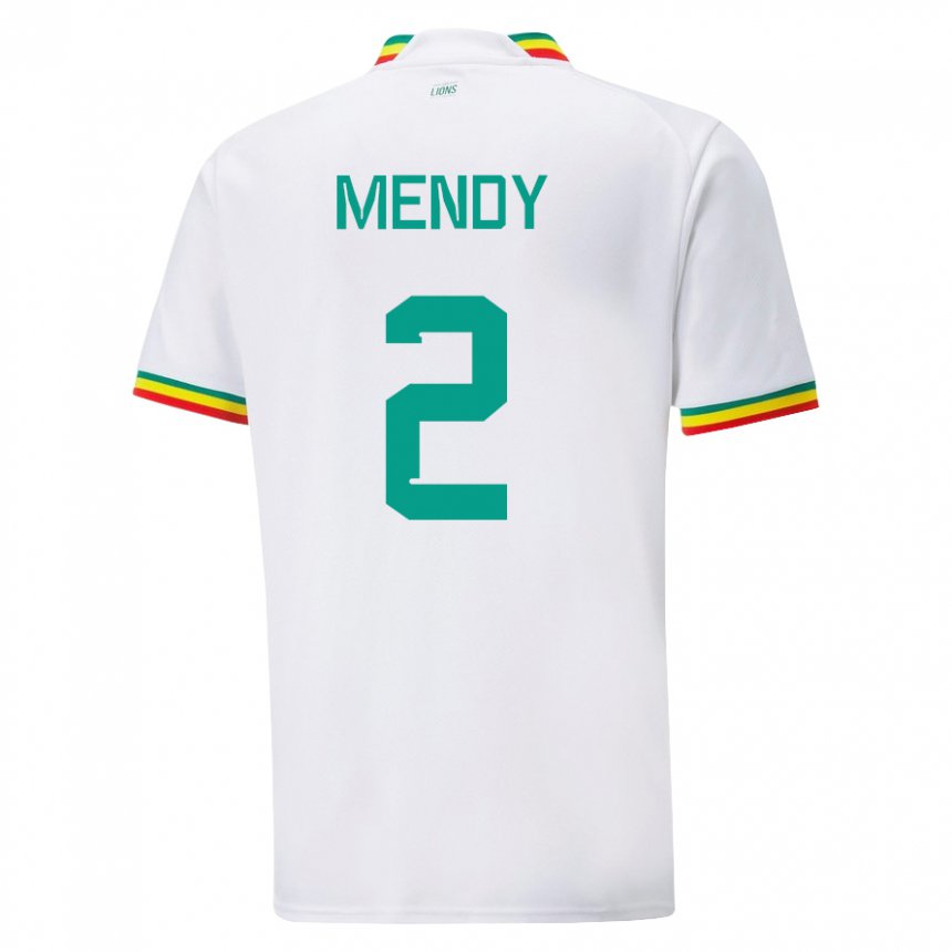 Kinder Senegalesische Formose Mendy #2 Weiß Heimtrikot Trikot 22-24 T-shirt Österreich