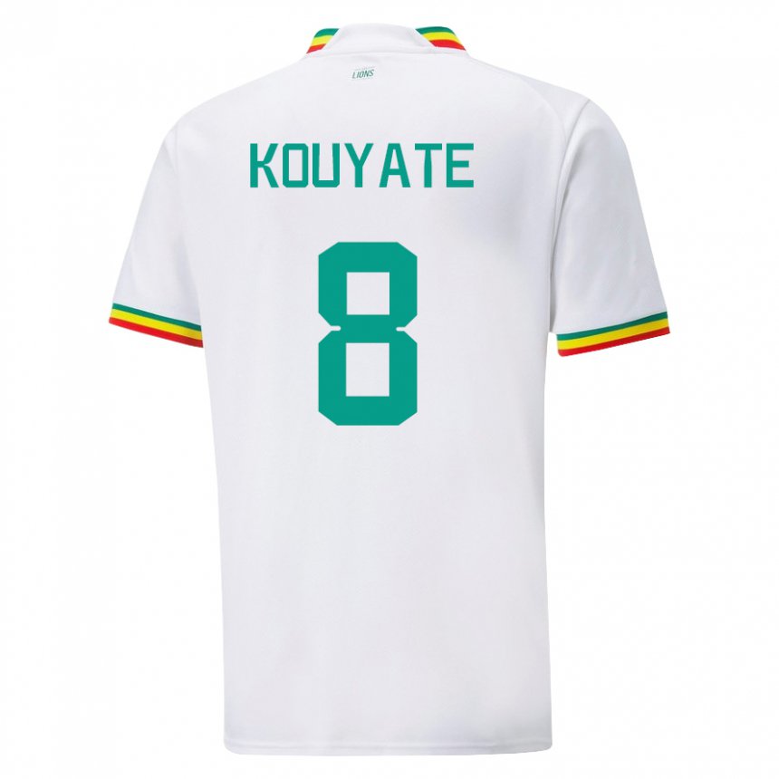 Kinder Senegalesische Cheikhou Kouyate #8 Weiß Heimtrikot Trikot 22-24 T-shirt Österreich