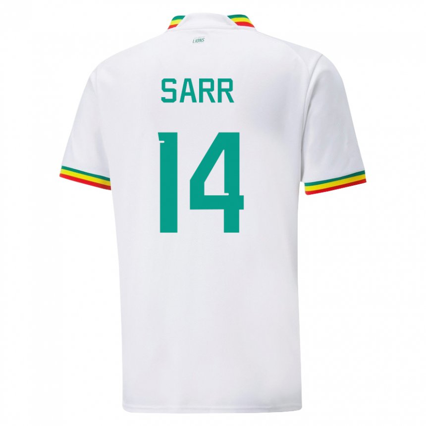 Kinder Senegalesische Pape Sarr #14 Weiß Heimtrikot Trikot 22-24 T-shirt Österreich