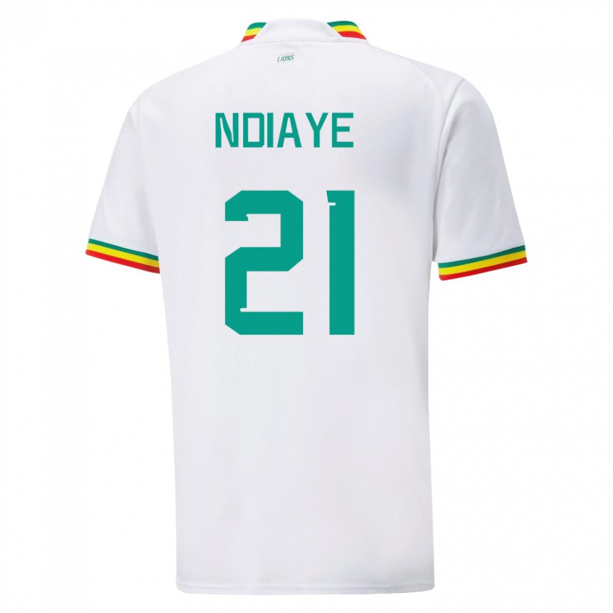 Kinder Senegalesische Iliman Ndiaye #21 Weiß Heimtrikot Trikot 22-24 T-shirt Österreich