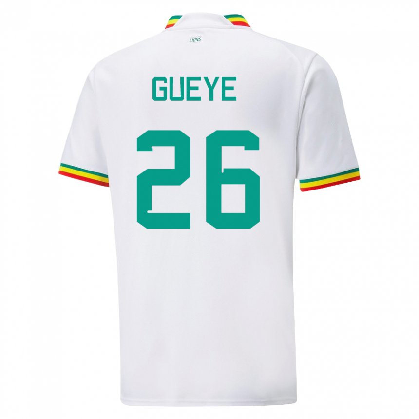 Kinder Senegalesische Pape Gueye #26 Weiß Heimtrikot Trikot 22-24 T-shirt Österreich