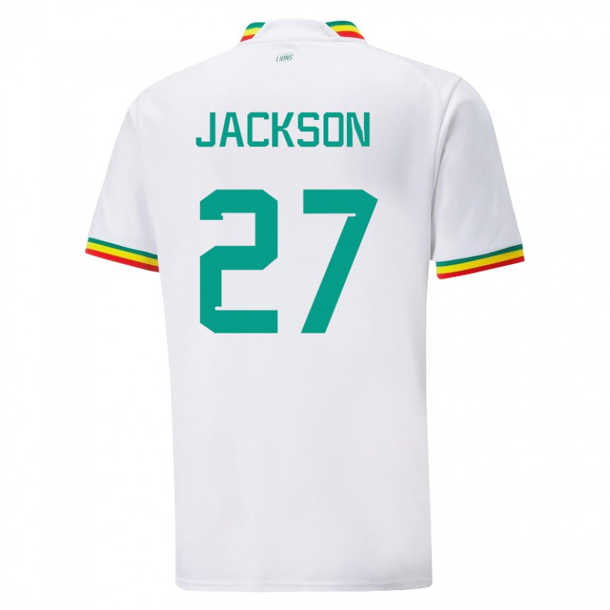 Kinder Senegalesische Nicolas Jackson #27 Weiß Heimtrikot Trikot 22-24 T-shirt Österreich