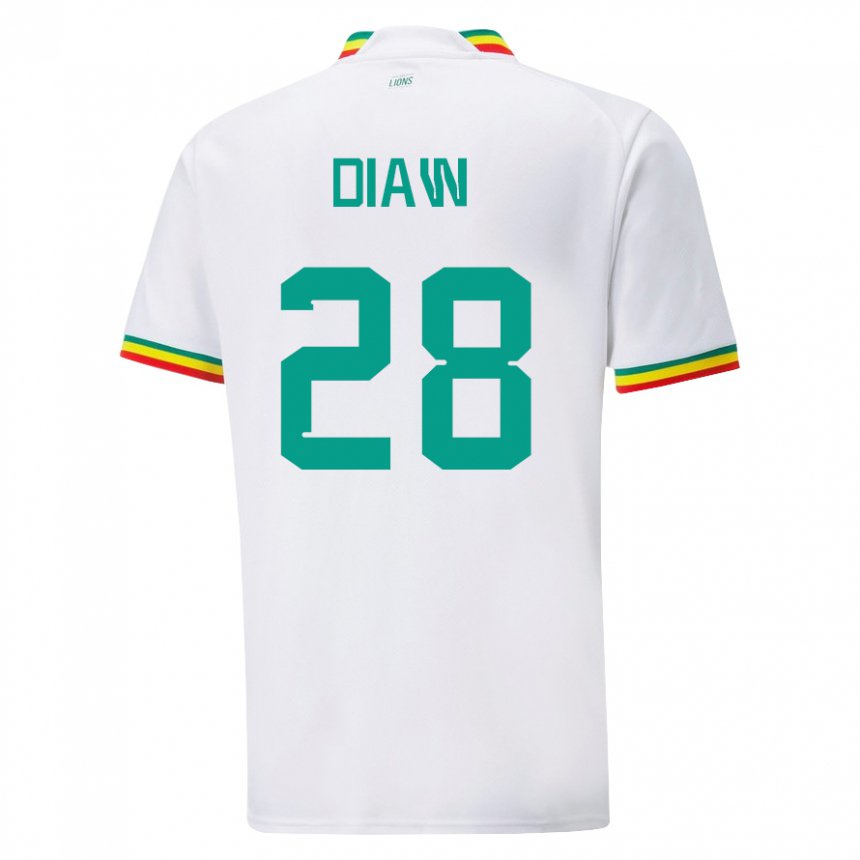 Kinder Senegalesische Mory Diaw #28 Weiß Heimtrikot Trikot 22-24 T-shirt Österreich