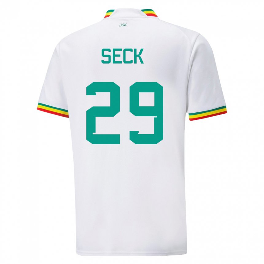 Kinder Senegalesische Demba Seck #29 Weiß Heimtrikot Trikot 22-24 T-shirt Österreich