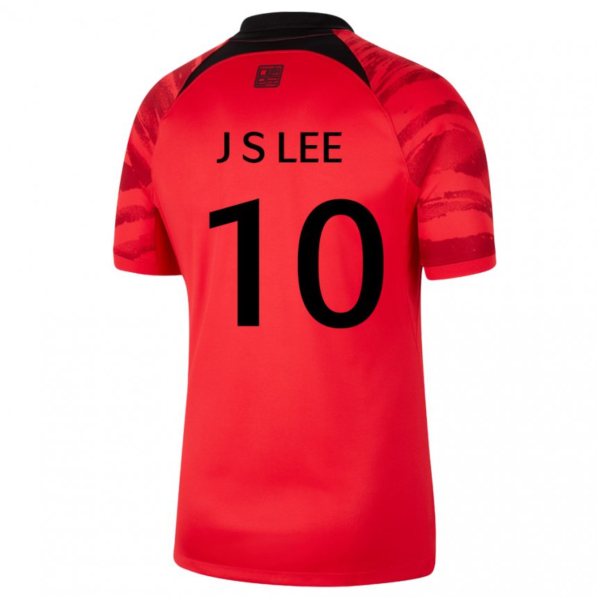 Kinder Südkoreanische Jae-sung Lee #10 Rot Schwarz Heimtrikot Trikot 22-24 T-shirt Österreich