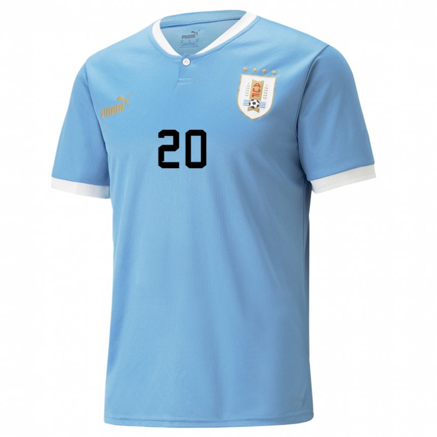 Kinder Uruguayische Diego Rossi #20 Blau Heimtrikot Trikot 22-24 T-shirt Österreich