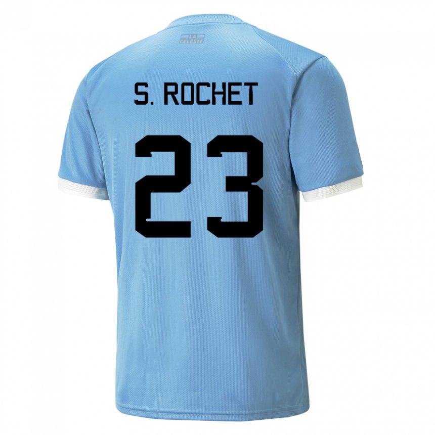 Kinder Uruguayische Sergio Rochet #23 Blau Heimtrikot Trikot 22-24 T-shirt Österreich