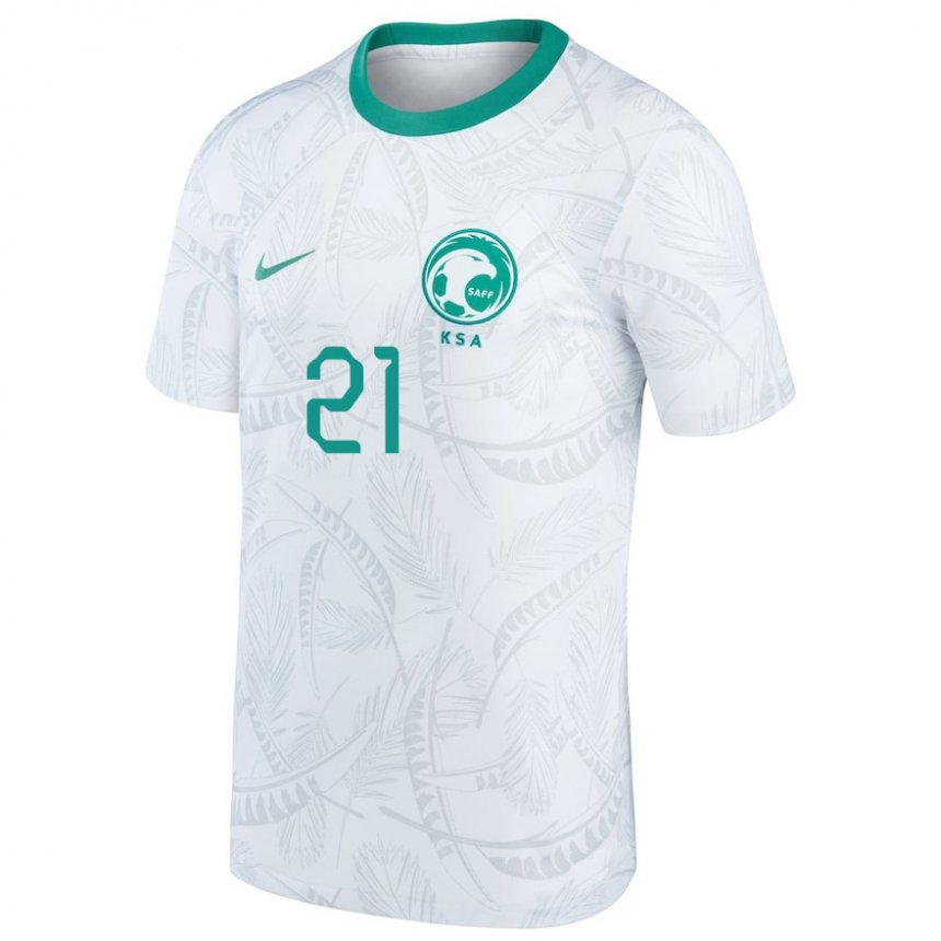 Kinder Saudi-arabische Mohammed Al Owais #21 Weiß Heimtrikot Trikot 22-24 T-shirt Österreich