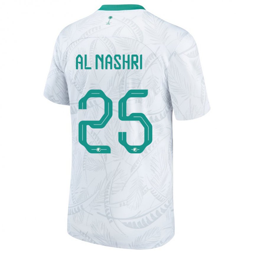 Kinder Saudi-arabische Awad Al Nashri #25 Weiß Heimtrikot Trikot 22-24 T-shirt Österreich