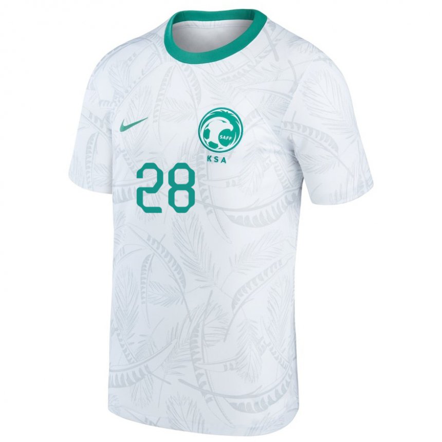 Kinder Saudi-arabische Mohamed Kanno #28 Weiß Heimtrikot Trikot 22-24 T-shirt Österreich