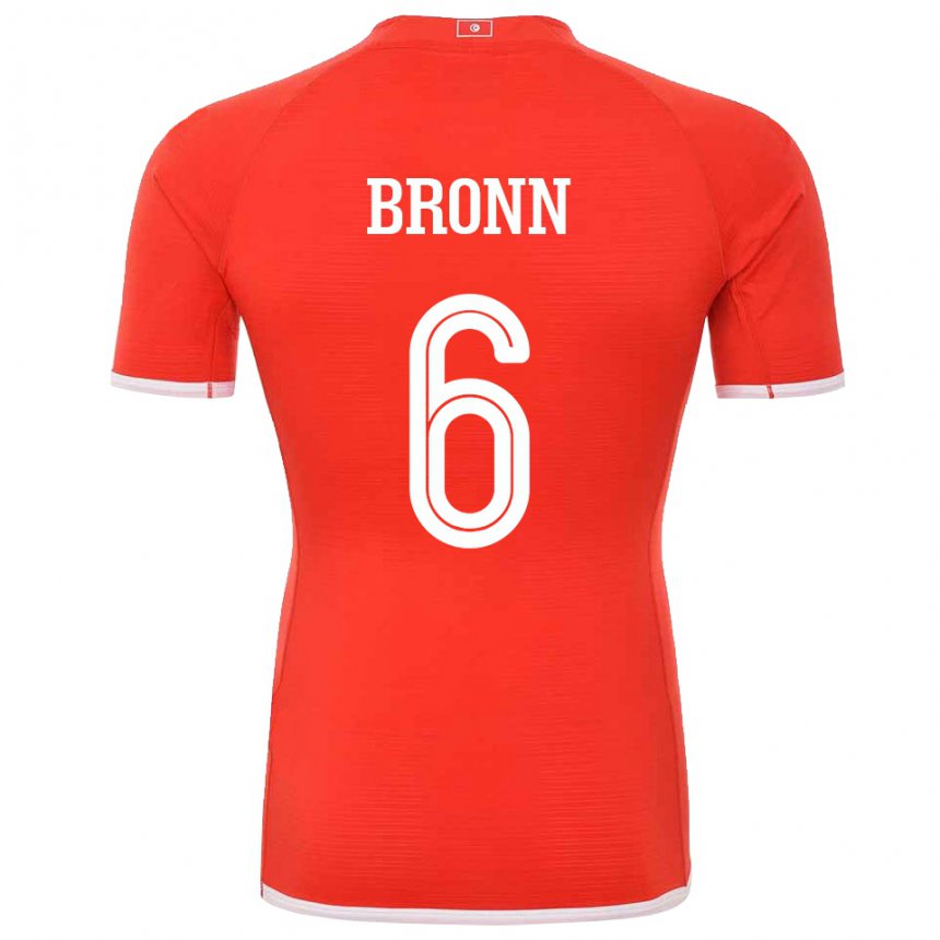 Kinder Tunesische Dylan Bronn #6 Rot Heimtrikot Trikot 22-24 T-shirt Österreich