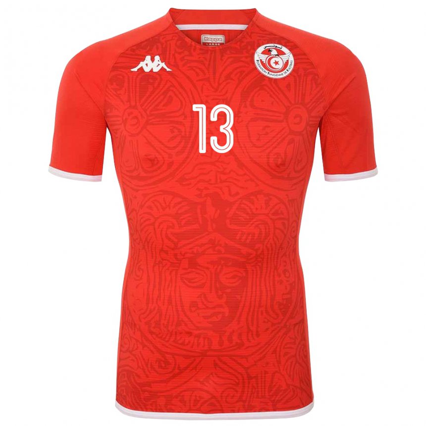 Kinder Tunesische Ferjani Sassi #13 Rot Heimtrikot Trikot 22-24 T-shirt Österreich