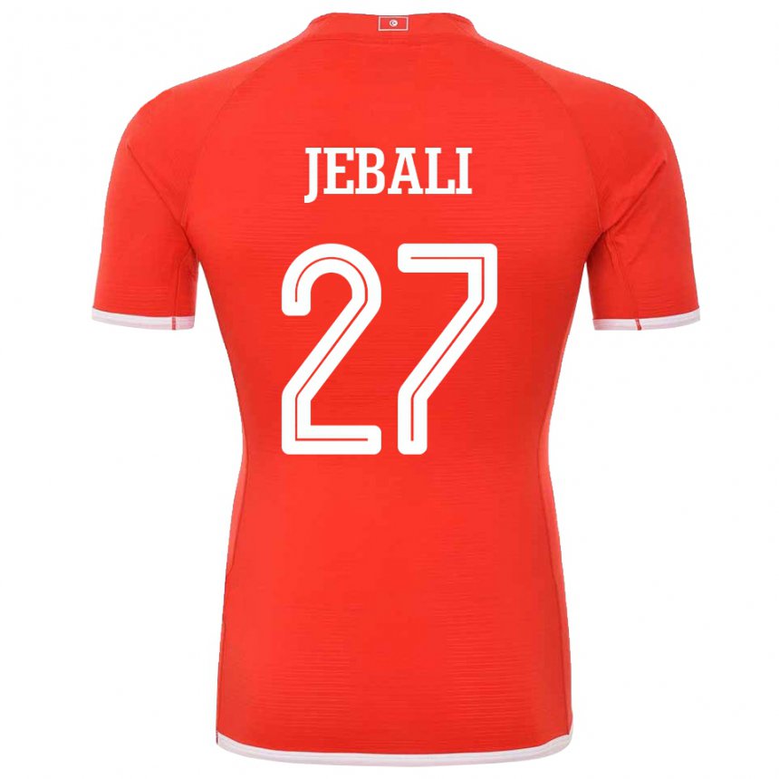 Kinder Tunesische Issam Jebali #27 Rot Heimtrikot Trikot 22-24 T-shirt Österreich