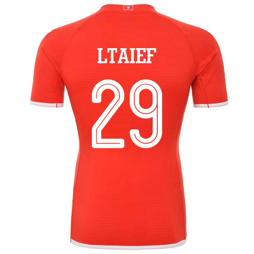 Kinder Tunesische Sayfallah Ltaief #29 Rot Heimtrikot Trikot 22-24 T-shirt Österreich