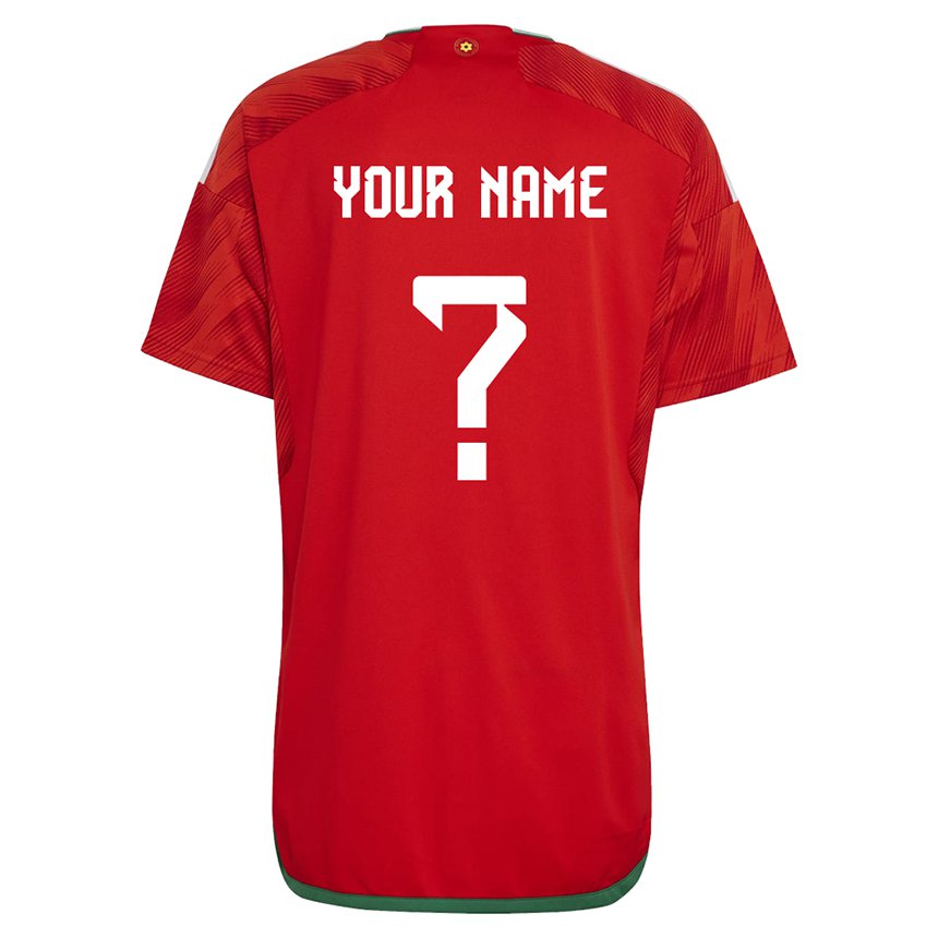 Kinder Walisische Ihren Namen #0 Rot Heimtrikot Trikot 22-24 T-shirt Österreich