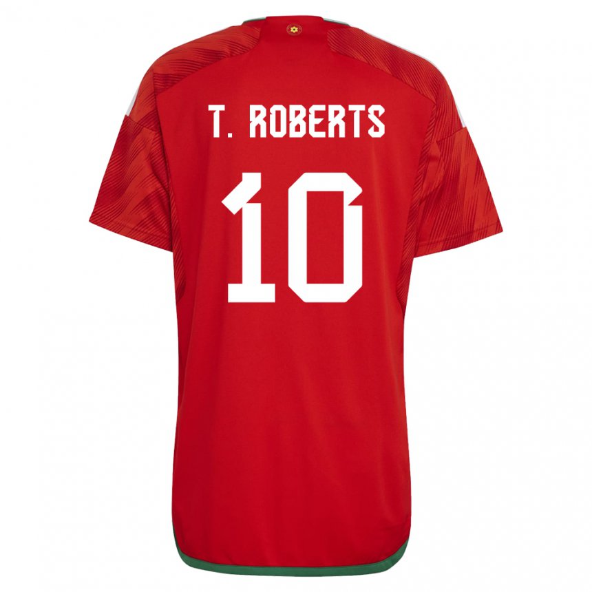 Kinder Walisische Tyler Roberts #10 Rot Heimtrikot Trikot 22-24 T-shirt Österreich