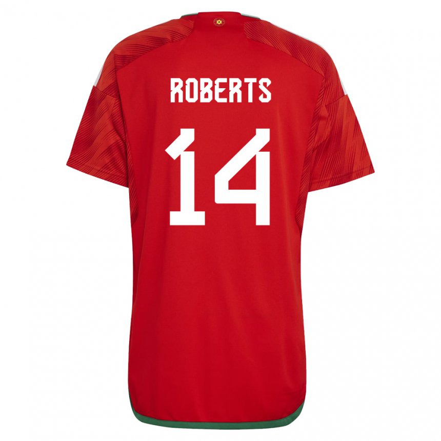 Kinder Walisische Connor Roberts #14 Rot Heimtrikot Trikot 22-24 T-shirt Österreich