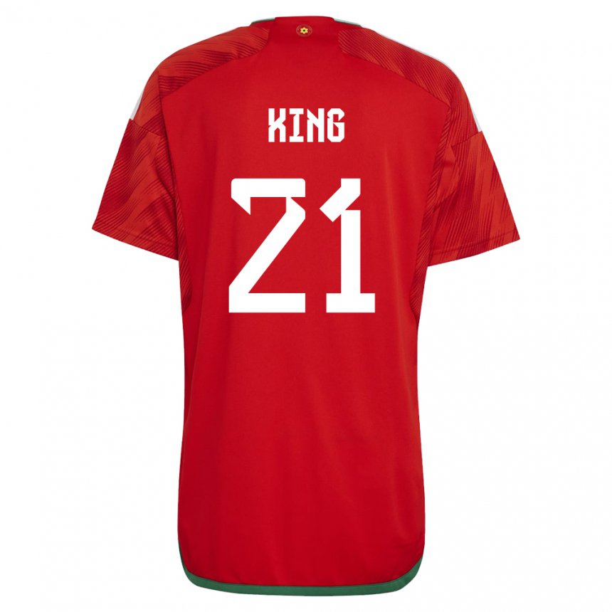 Kinder Walisische Tom King #21 Rot Heimtrikot Trikot 22-24 T-shirt Österreich