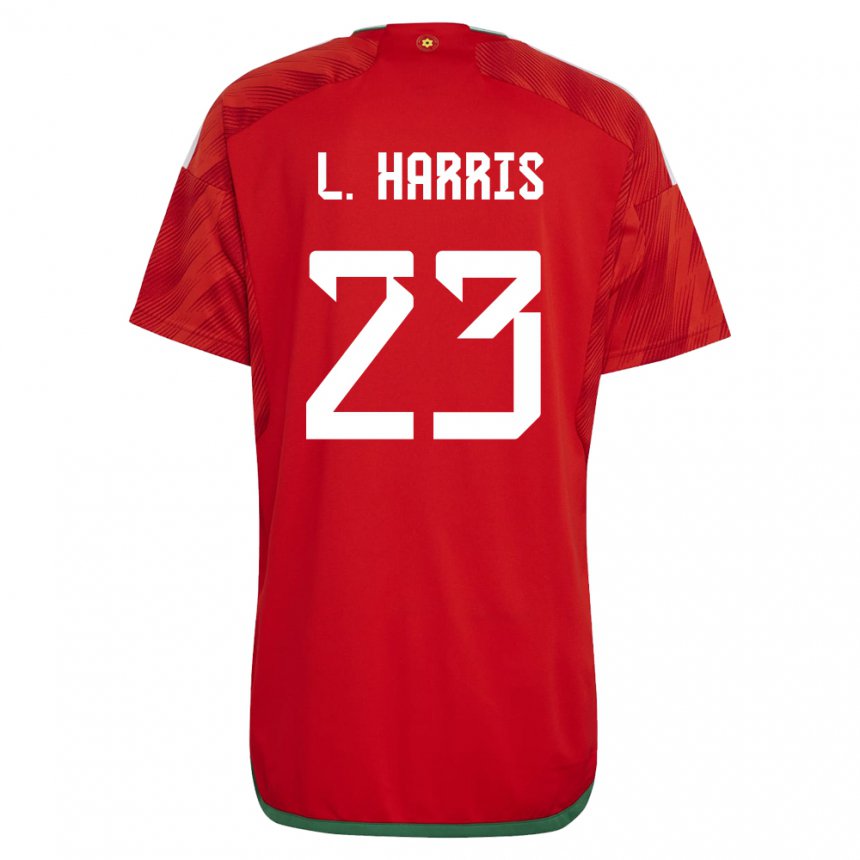 Kinder Walisische Luke Harris #23 Rot Heimtrikot Trikot 22-24 T-shirt Österreich