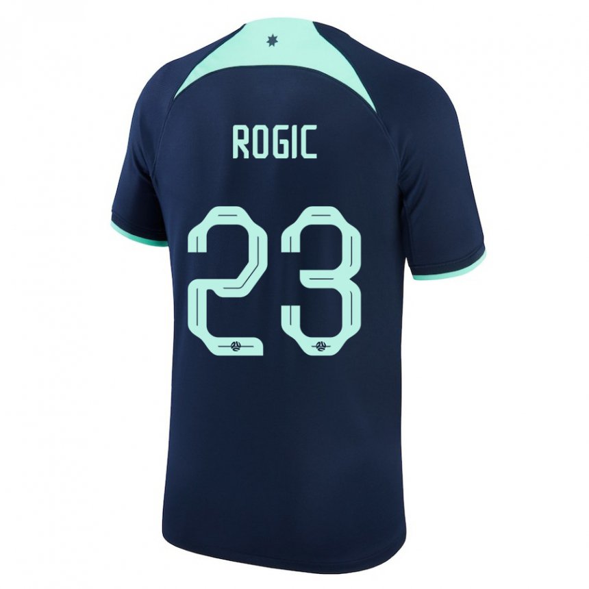 Kinder Australische Tom Rogic #23 Dunkelblau Auswärtstrikot Trikot 22-24 T-shirt Österreich