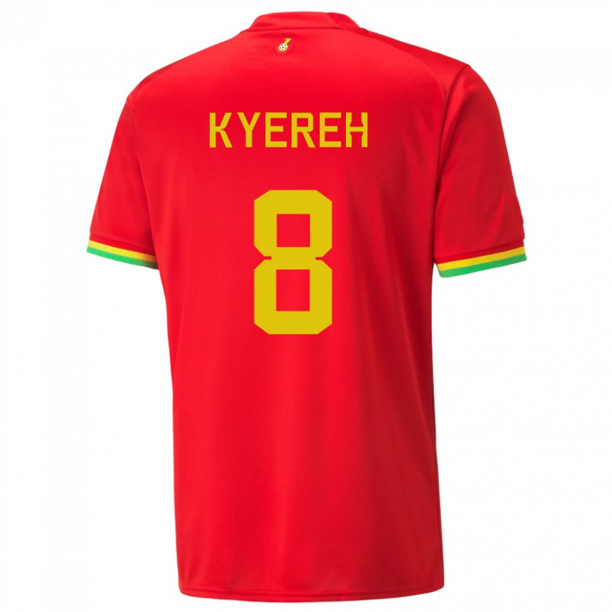 Kinder Ghanaische Daniel-kofi Kyereh #8 Rot Auswärtstrikot Trikot 22-24 T-shirt Österreich