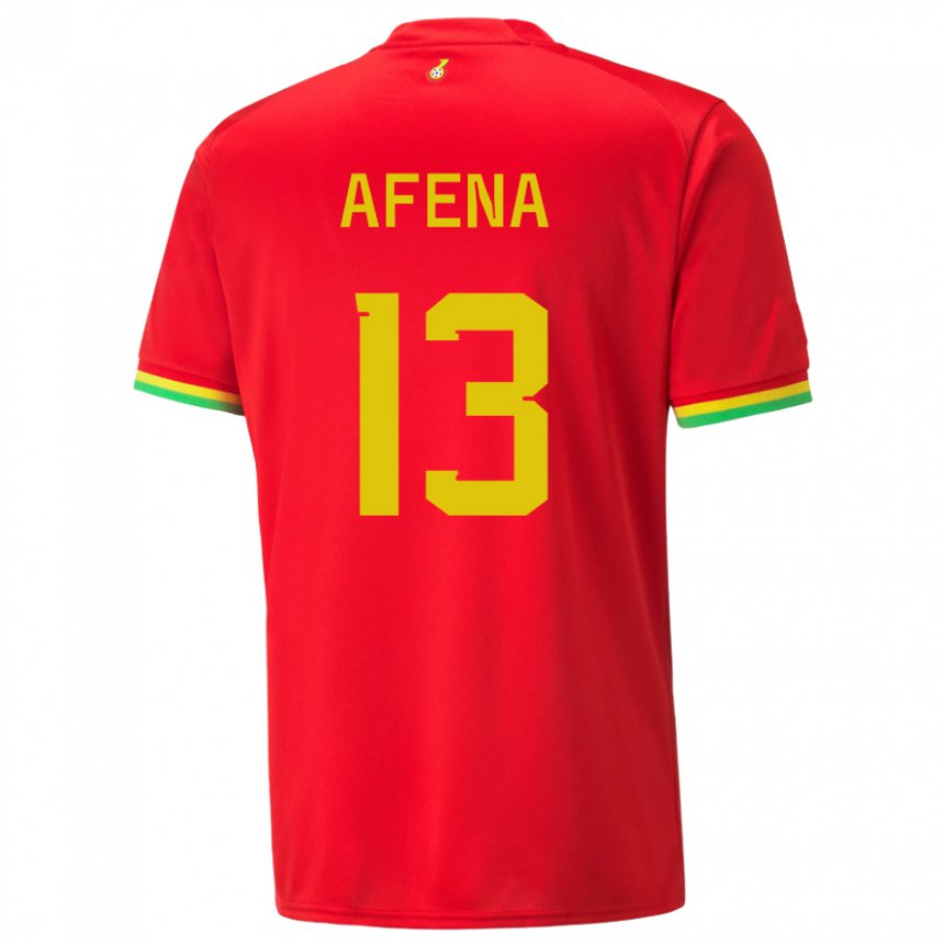 Kinder Ghanaische Felix Afena-gyan #13 Rot Auswärtstrikot Trikot 22-24 T-shirt Österreich