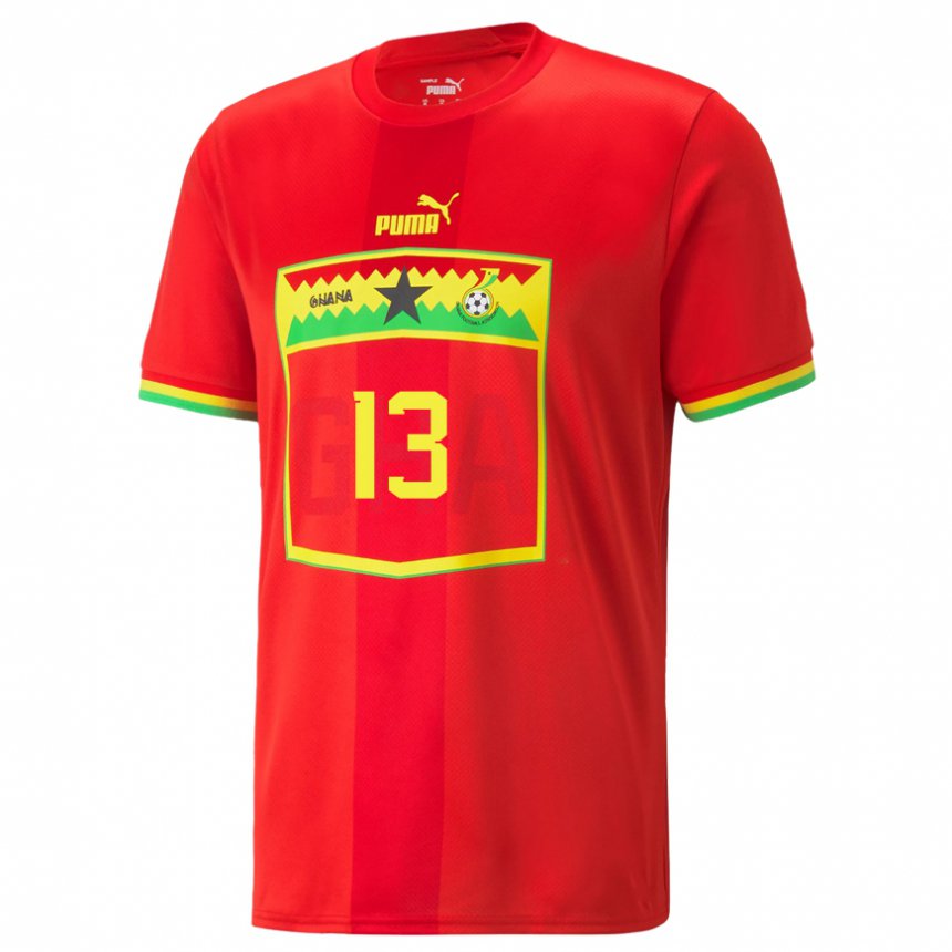 Kinder Ghanaische Felix Afena-gyan #13 Rot Auswärtstrikot Trikot 22-24 T-shirt Österreich