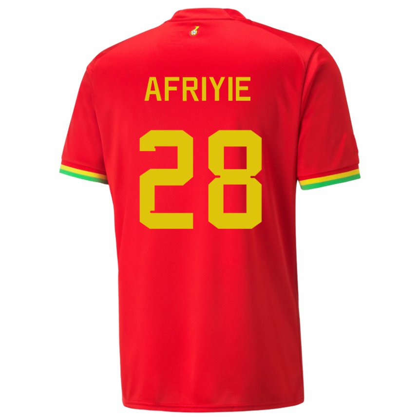 Kinder Ghanaische Daniel Afriyie #28 Rot Auswärtstrikot Trikot 22-24 T-shirt Österreich