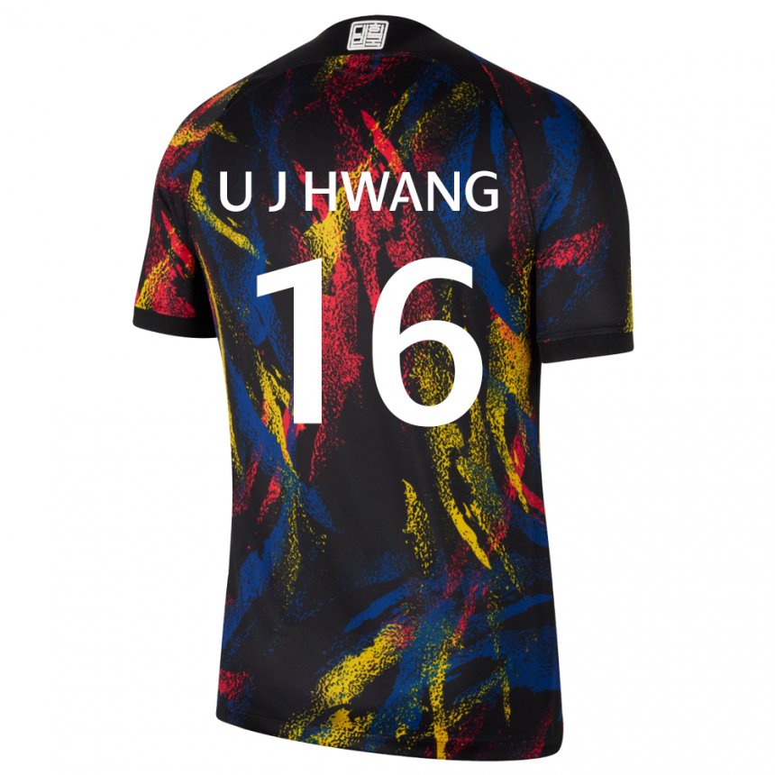 Kinder Südkoreanische Ui-jo Hwang #16 Mehrfarbig Auswärtstrikot Trikot 22-24 T-shirt Österreich