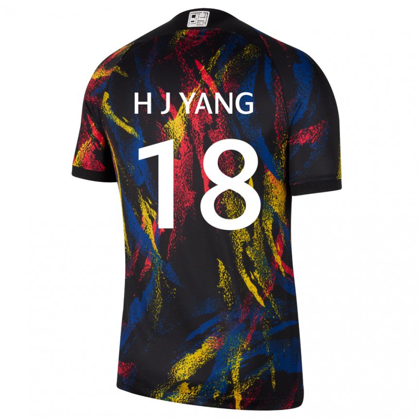 Kinder Südkoreanische Hyun-jun Yang #18 Mehrfarbig Auswärtstrikot Trikot 22-24 T-shirt Österreich